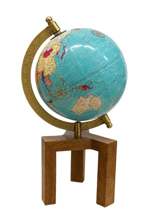 Dekoratif Dünya Küre 12x27 cm SL933-M Mavi