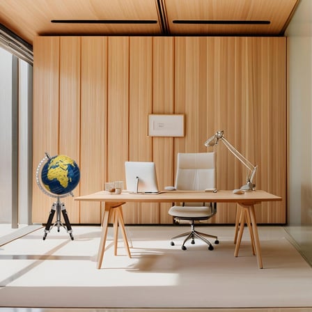 Tripot Ayaklı Dünya Küre Ev Ofis Hediye Mavi 22x49cm No.2B
