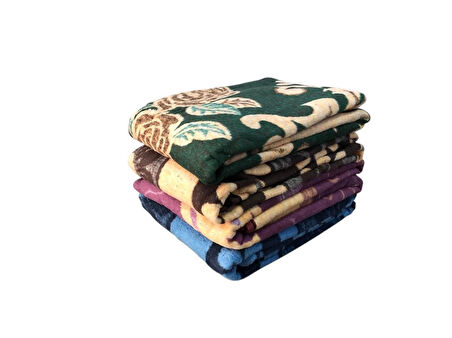 Tek Kişilik Şantiye İşçi Peluş Battaniye Sıcak Tutan 160 X 210 Karışık