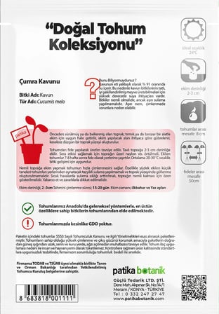 100 Adet Çumra Kavunu Tohumu