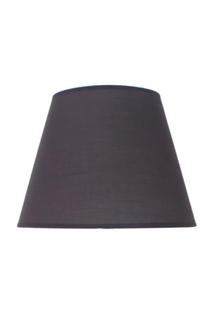 Füme Kumaş Başlık Metal Burgulu Ayaklı Modern Abajur 50x25cm