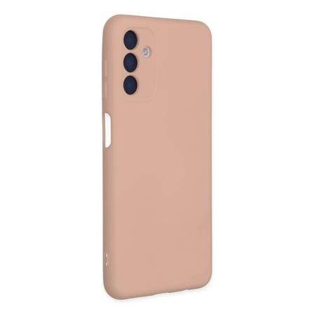 Samsung Galaxy A04S Kılıf Nano içi Kadife Silikon - Pudra