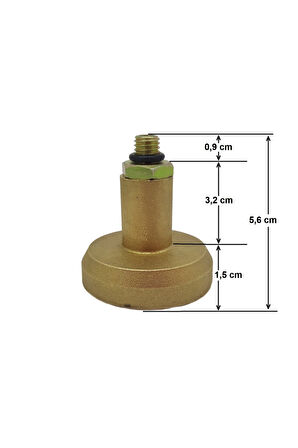 Avrupa Tip Lpg Dolum Başlığı Aparatı (kısa-5,6 Cm-erkek)