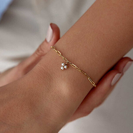 Tria İnci Charm Bileklik
