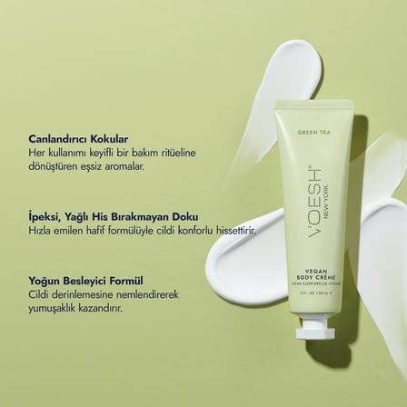 Voesh New York Vegan Vücut Kremi geen Tea 88 ml (Yeşil Çay)