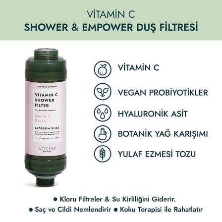 Voesh New York Vitamin C Duş Filtresi Çiçek