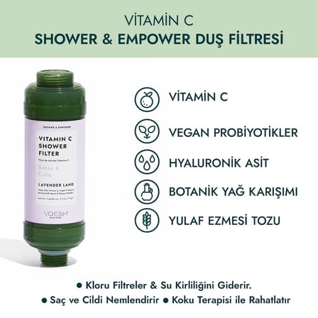 Voesh New York Vitamin C Duş Filtresi Lavanta