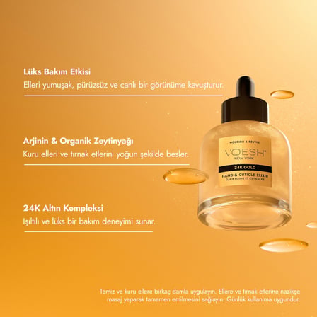 Voesh New York El Ve Kütikül Serumu24K Gold (Altın) 50 ml
