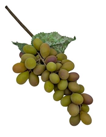 Yapay Meyve Üzüm Pastel Yeşil Büyük Boy Süs Dekoratif Meyve