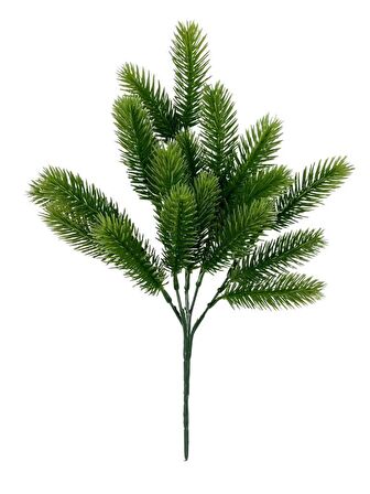 Yapay Çiçek Ponpon Çam Garnitür Aradal Dekoratif Yapay Bitki 30cm