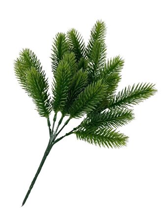 Yapay Çiçek Ponpon Çam Garnitür Aradal Dekoratif Yapay Bitki 30cm