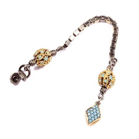 Özel Seri Zirkon Taşlı Gümüş Püskül 4,5 Cm 5,17 Gram