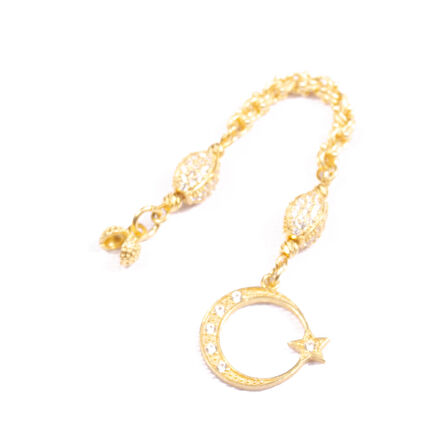 Özel Seri Zirkon Taşlı Gümüş Püskül 4,5 Cm 4,39 Gram
