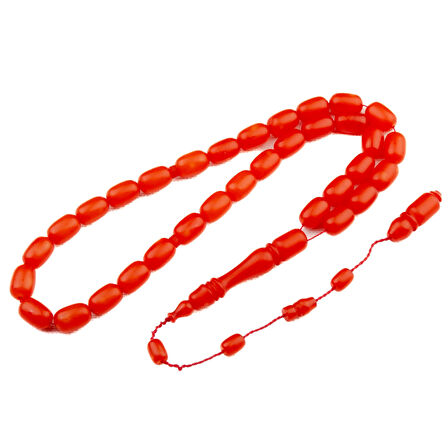 Kapsül Kesim 11x8 mm Sıkma Kehribar Sistem Püsküllü Tesbih 