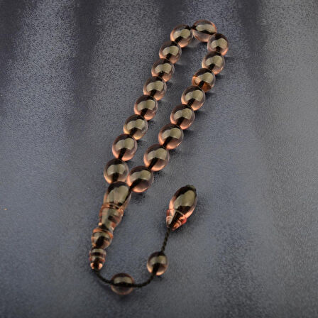  Sistem Püsküllü 16x14mm Efe Boy Ateş Kehribar Tesbih 