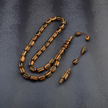 Kapsül Kesim 11x7 mm Kafur Ağacı Sistem Püsküllü Tesbih