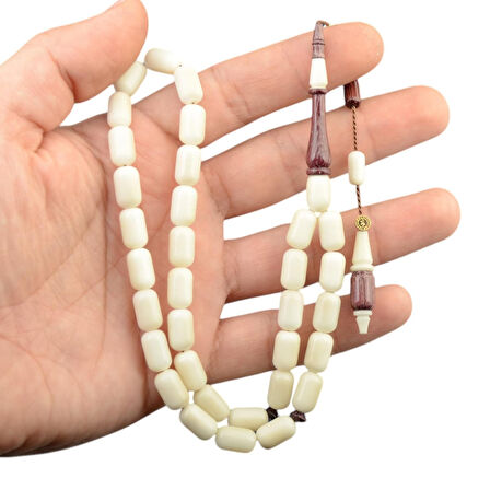 Kapsül Kesim 11x7 mm Morgül Ağacı Detaylı Sistem Püsküllü Narçıl Tesbih