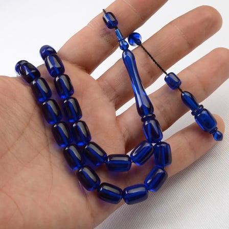 Kapsül Kesim 12X8 mm Ateş Kehribar Sistem  Püsküllü Tesbih