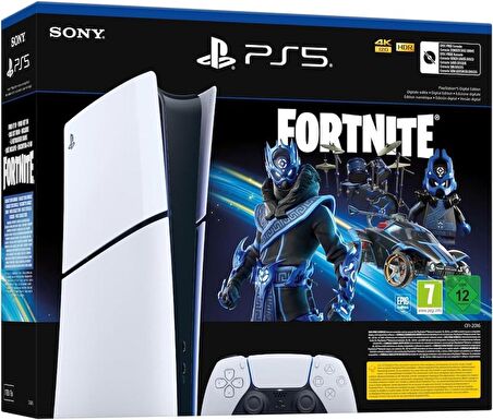 Sony Playstation 5 Slim Digital Versiyon Fortnite Bundle Oyun Konsolu (Bilkom Garantili)