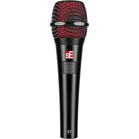 sE Electronics V7 PTT Supercardioid Talkback Dynamic Handheld Vokal Mikrofonu (Siyah)