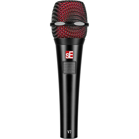 sE Electronics V7 PTT Supercardioid Talkback Dynamic Handheld Vokal Mikrofonu (Siyah)