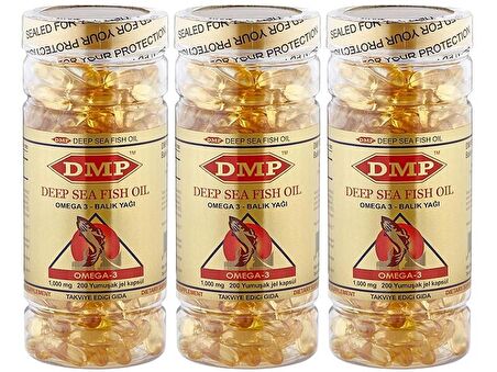 Dmp Omega 3 1000 Mg Balık Yağı 3x200 Softgel