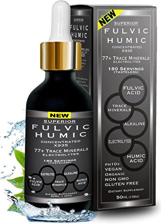 Superior Fulvic Humic Mineral Damlaları 50 ML 