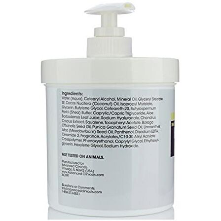 Advanced Clinicals Hyaluronic Acid Losyon 454GR