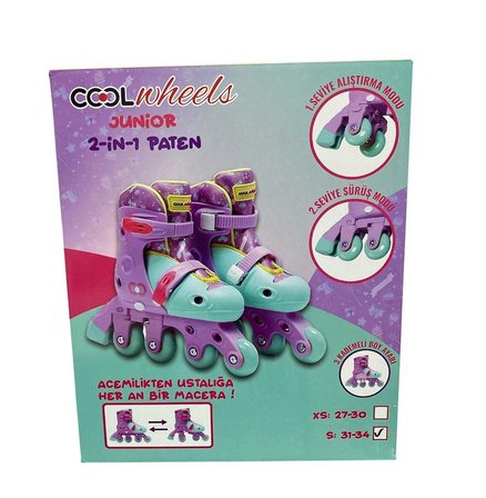 27-30 Ayarlı   ( 2 in 1 )  Otomatik Alıştırma Olan Paten 6088
