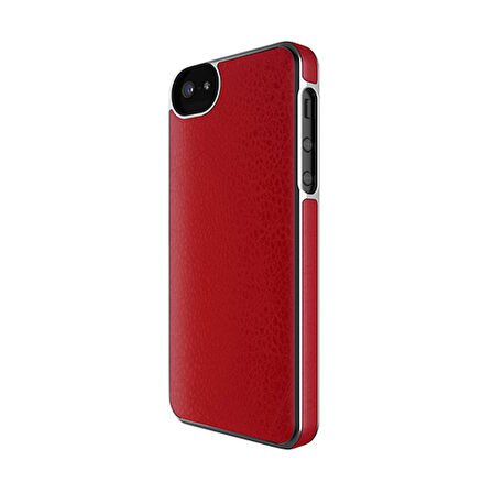 Adopted iPhone SE/5S/5 ile Uyumlu Deri Wrap Kılıf Kırmızı APH11156