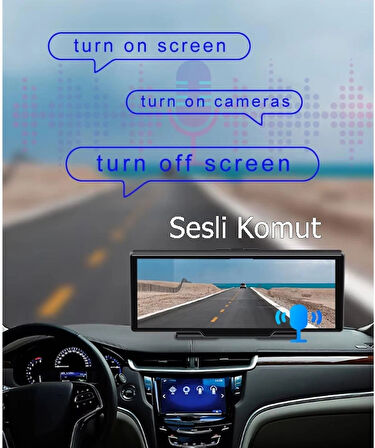 H18C Ekranlı Carplay Apple Android Uyumlu 10.26 inç 4K Görüntü Arka/Ön Görüş Kameralı Android Oto