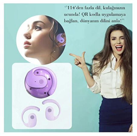 Echolink 114 Farklı Dilde Çeviri Yapan Yapay Zeka Destekli Tercüman Kulaklık