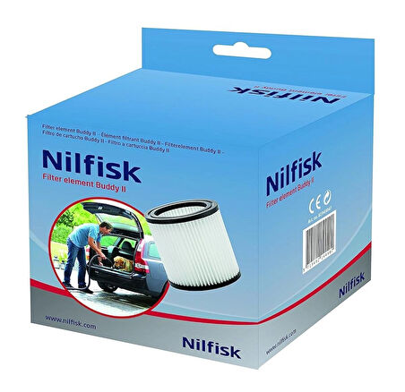 Nilfisk 81943047 Buddy II ıslak/kuru Elektrikli Süpürge için PET filtre elemanı