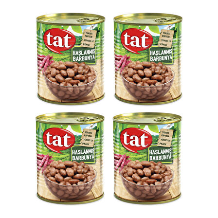 Tat Haşlanmış Barbunya 800 gr x 4 Adet