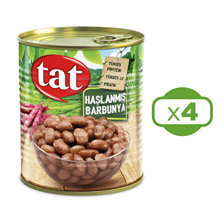 Tat Haşlanmış Barbunya 800 gr x 4 Adet