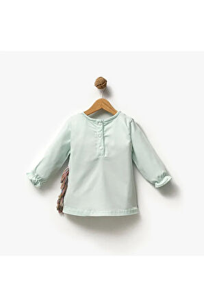 Kız Çocuk Unicorn Desenli Elbise