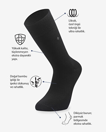 12 Li Konsept Koku Yapmayan Erkek Bambu Soket Çorap Dikişsiz Kışlık Mevsimlik