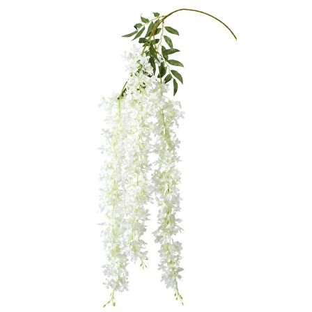 Yapay Çiçek Sarkan 4 Dallı Akasya 70cm BEYAZ
