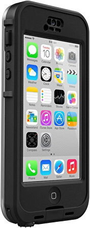 Lifeproof Nüüd İphone 5c Korumalı Kılıf Siyah/Şeffaf (Su Geçirmez)