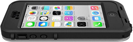 Lifeproof Nüüd İphone 5c Korumalı Kılıf Siyah/Şeffaf (Su Geçirmez)