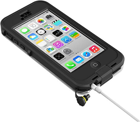 Lifeproof Nüüd İphone 5c Korumalı Kılıf Siyah/Şeffaf (Su Geçirmez)