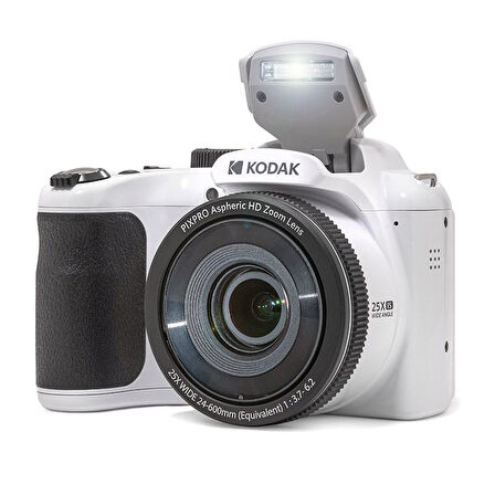 Kodak Astro Zoom AZ255/25x Yakınlaştırma Dijital Fotoğraf Makinesi-Beyaz