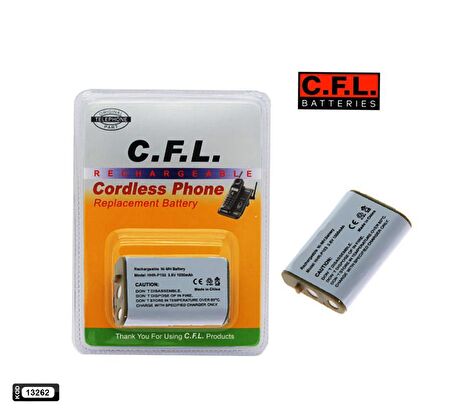 TELSİZ TELEFON PİLİ PANASONIC P103 3.6V Nİ-MH 700MA CFL