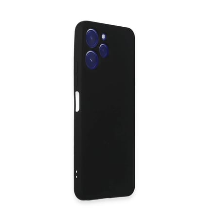 Xiaomi Redmi 12 Kılıf Nano içi Kadife Silikon - Siyah
