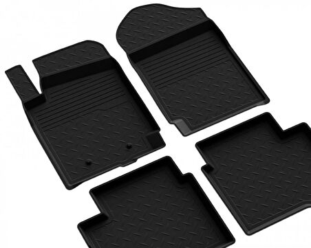 Volkswagen Amarok 2 Ferrous 4D Havuzlu Kauçuk Paspas 2022 ve Üstü