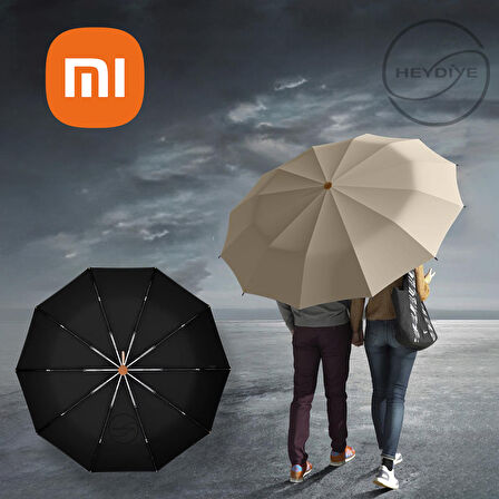 Xiaomi Mijia Tam Otomatik Maun (UDF99+ Güneş / Yağmur)  Hafif Fiber İskeletli Şemsiye