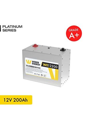 12V 200Ah LiFePO4 Platinum Series Bluetooth'lu Lityum Demir Fosfat Akü 