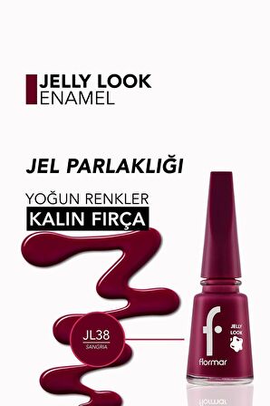 Flormar Oje - Jelly Look Nail Enamel Jl38 Sangria 8690604378487