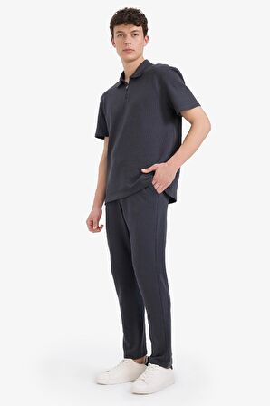 Regular Fit Eşofman Altı Beli Bağcıklı Cep Detaylı Düz Paça