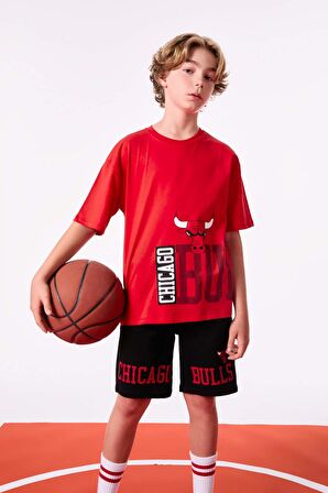 DeFacto Erkek Çocuk NBA Chicago Bulls Şort C0396A824SMBK81